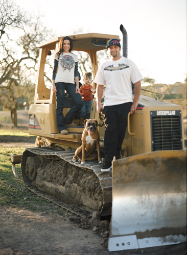 Alicia and P.J. Guglielmo designed their new clothing line, Children of the Dirt, with a sense of play.