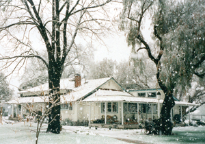 House with snow